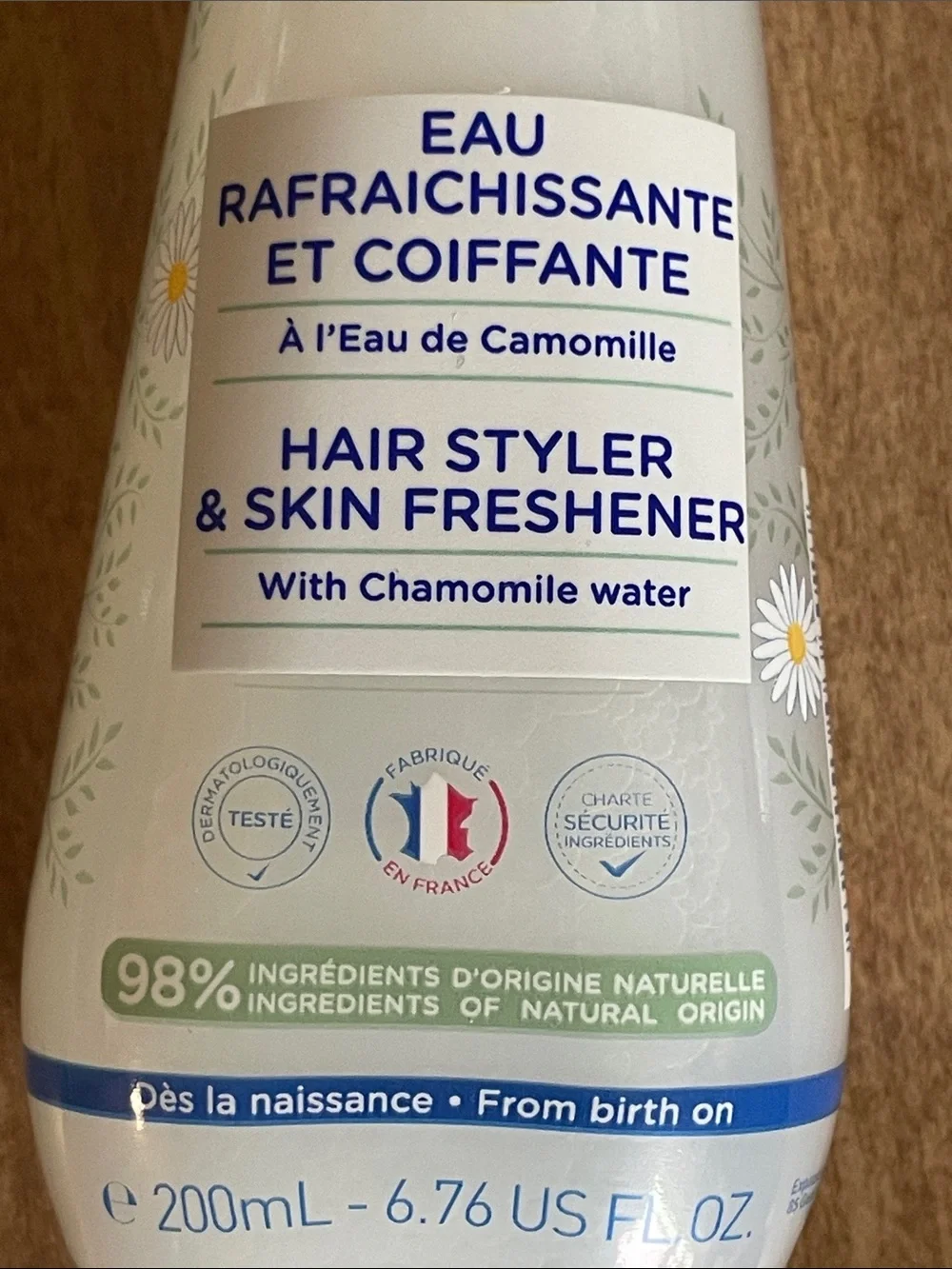 Mustela Hair Styler And Skin Freshener. NWOT. Each 6.76 Ounces. Expires 04/28.
